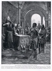 John freut sich über den Tod von Fitz-Peter AD1198